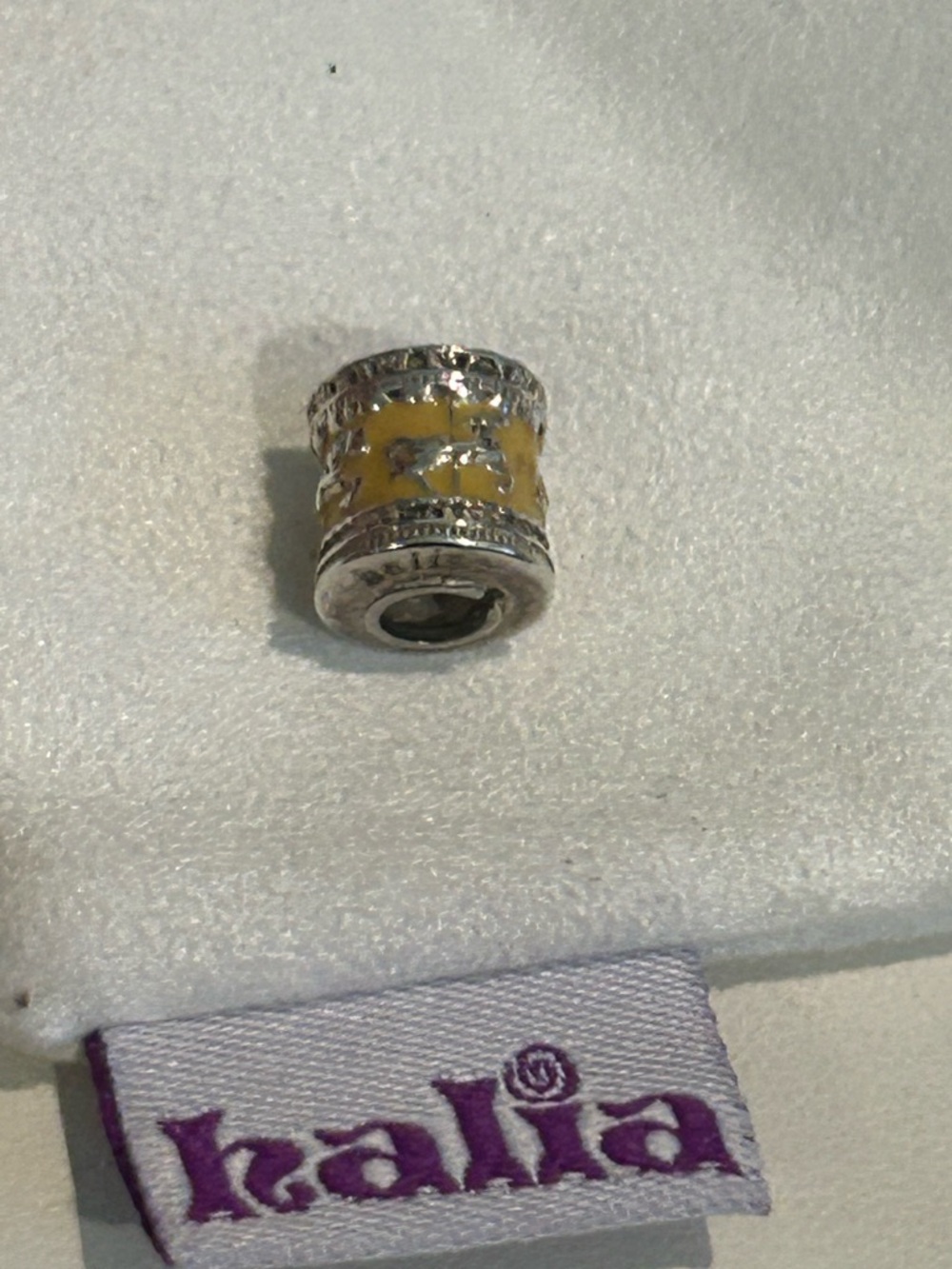 NEW Halia “Carousel” Charm - Sterling Silver/Yellow Enamel